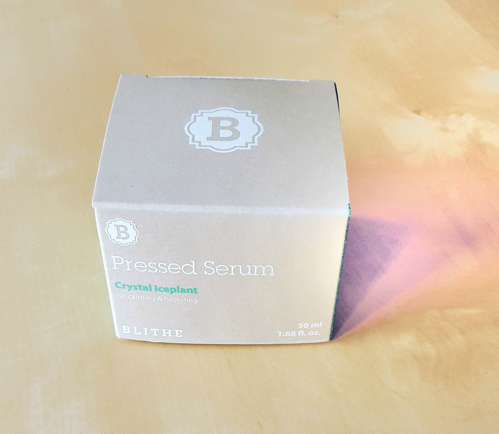 Blithe Pressed Serum Crystal Iceplant Verpackung