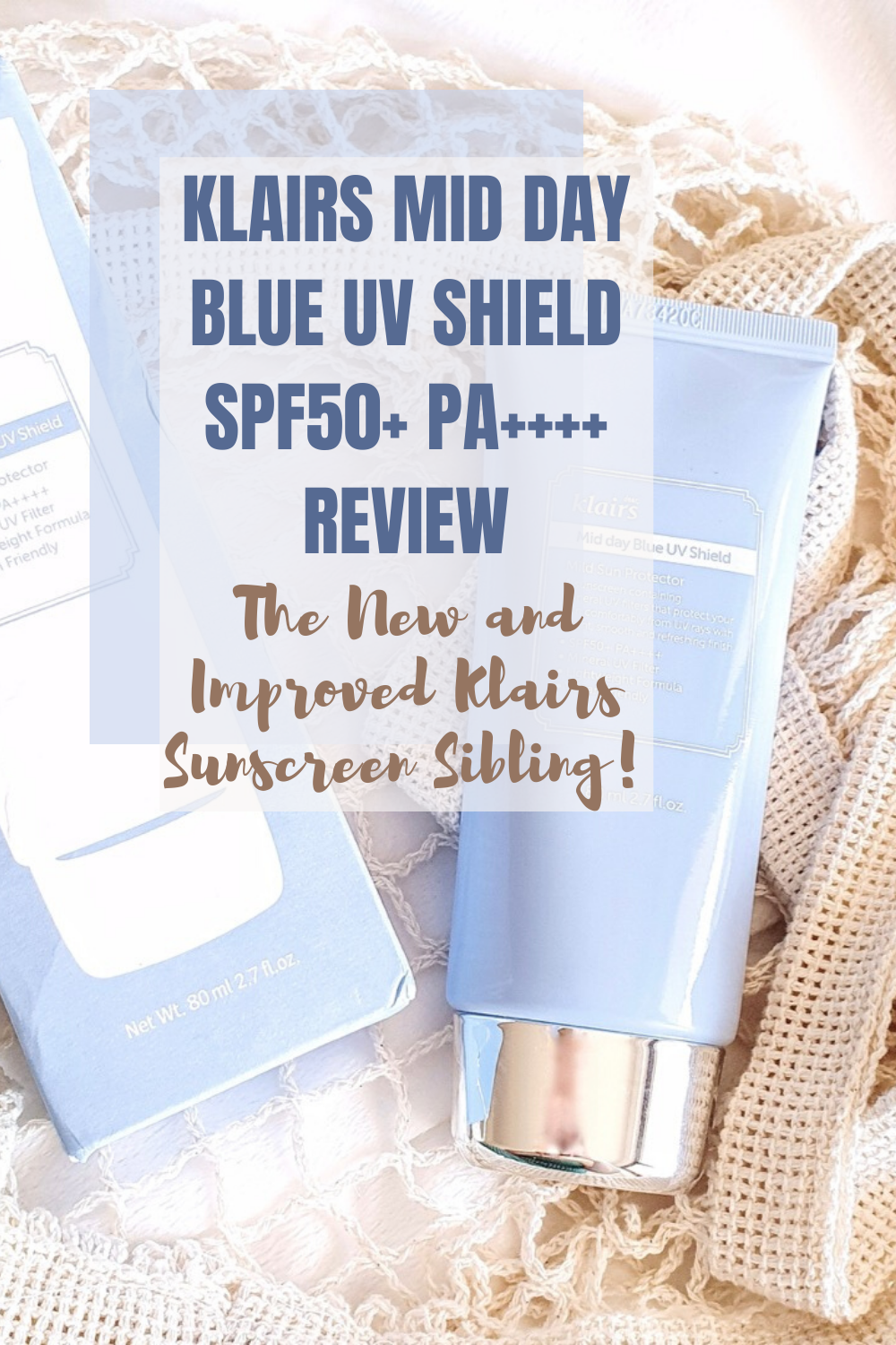 Klairs Mid Day Blue UV Shield SPF50+ PA++++ Review