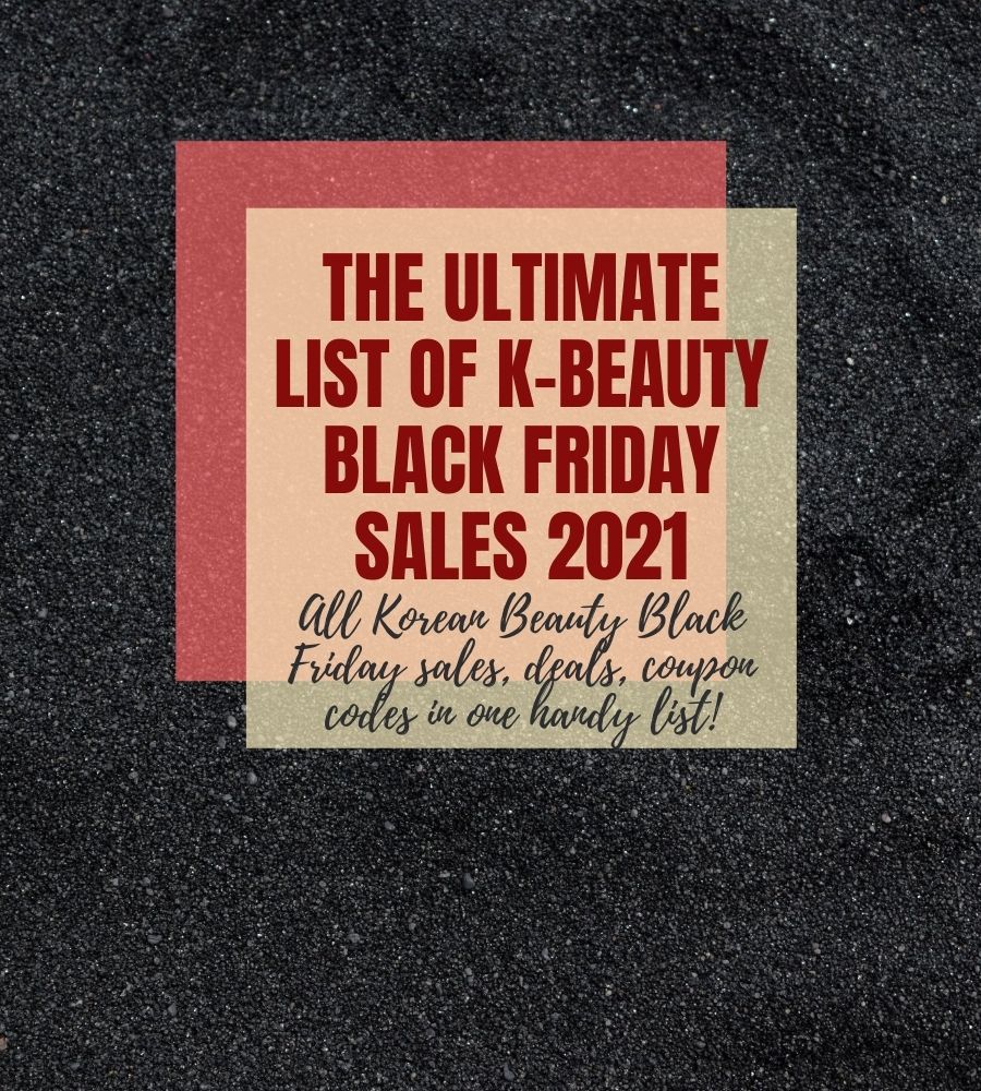 K-beauty Black Friday sales 2021